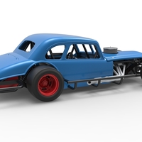 Vintage Asphalt Modified stock car V5 Scale 1:25 - Thumbnail 19