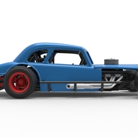 Vintage Asphalt Modified stock car V5 Scale 1:25 - Thumbnail 20