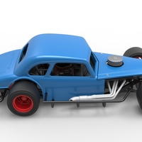 Vintage Asphalt Modified stock car V5 Scale 1:25 - Thumbnail 21