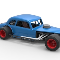 Vintage Asphalt Modified stock car V5 Scale 1:25 - Thumbnail 22