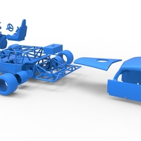 Vintage Asphalt Modified stock car V5 Scale 1:25 - Thumbnail 25