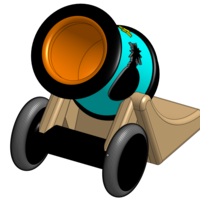 cannon pen holder - Thumbnail 4