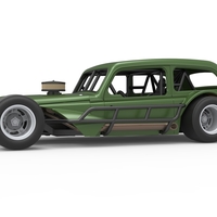 Vintage Asphalt Modified stock car V7 Scale 1:25 - Thumbnail 2