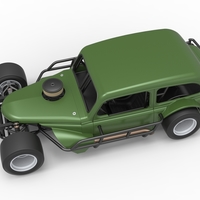 Vintage Asphalt Modified stock car V7 Scale 1:25 - Thumbnail 4