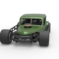 Vintage Asphalt Modified stock car V7 Scale 1:25 - Thumbnail 5