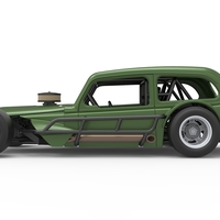 Vintage Asphalt Modified stock car V7 Scale 1:25 - Thumbnail 9