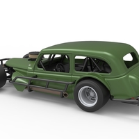 Vintage Asphalt Modified stock car V7 Scale 1:25 - Thumbnail 12