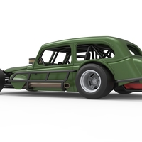 Vintage Asphalt Modified stock car V7 Scale 1:25 - Thumbnail 13