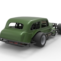 Vintage Asphalt Modified stock car V7 Scale 1:25 - Thumbnail 18