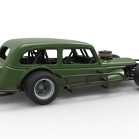 Vintage Asphalt Modified stock car V7 Scale 1:25 - Thumbnail 20