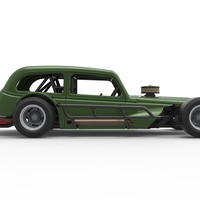 Vintage Asphalt Modified stock car V7 Scale 1:25 - Thumbnail 21