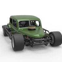 Vintage Asphalt Modified stock car V7 Scale 1:25 - Thumbnail 23