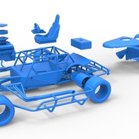 Vintage Asphalt Modified stock car V7 Scale 1:25 - Thumbnail 24