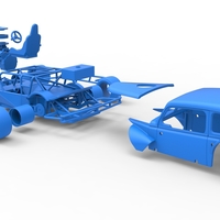 Vintage Asphalt Modified stock car V7 Scale 1:25 - Thumbnail 25