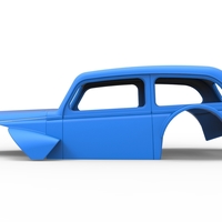 Shell of Vintage Asphalt Modified stock car V5 Scale 1:25 - Thumbnail 7