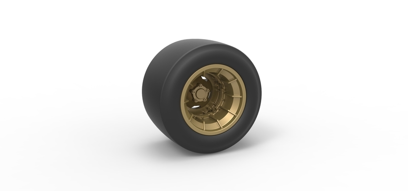 Wheel from Asphalt Modified stock car Version 4 Scale 1o 25