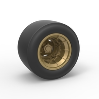 Wheel from Asphalt Modified stock car Version 4 Scale 1o 25 - Thumbnail 1