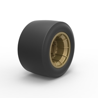 Wheel from Asphalt Modified stock car Version 4 Scale 1o 25 - Thumbnail 2