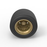 Wheel from Asphalt Modified stock car Version 4 Scale 1o 25 - Thumbnail 6