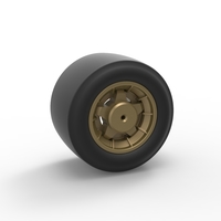 Wheel from Asphalt Modified stock car Version 4 Scale 1o 25 - Thumbnail 8