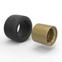 Wheel from Asphalt Modified stock car Version 4 Scale 1o 25 - Thumbnail 9