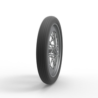 Front wire wheel of vintage dragster Version 2 Scale 1:25 - Thumbnail 3