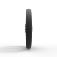 Front wire wheel of vintage dragster Version 2 Scale 1:25 - Thumbnail 4