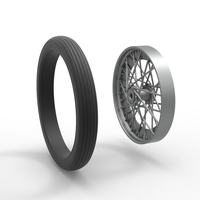 Front wire wheel of vintage dragster Version 2 Scale 1:25 - Thumbnail 10