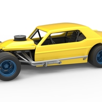 Vintage Asphalt Modified stock car V8 Scale 1:25 - Thumbnail 1