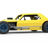 Vintage Asphalt Modified stock car V8 Scale 1:25 - Thumbnail 2