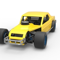 Vintage Asphalt Modified stock car V8 Scale 1:25 - Thumbnail 5