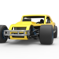 Vintage Asphalt Modified stock car V8 Scale 1:25 - Thumbnail 6