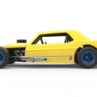 Vintage Asphalt Modified stock car V8 Scale 1:25 - Thumbnail 8