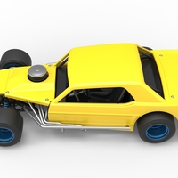 Vintage Asphalt Modified stock car V8 Scale 1:25 - Thumbnail 9