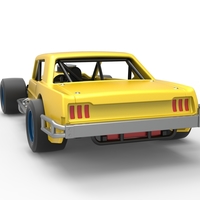 Vintage Asphalt Modified stock car V8 Scale 1:25 - Thumbnail 13