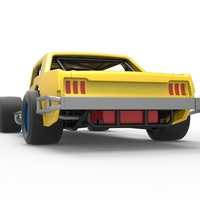 Vintage Asphalt Modified stock car V8 Scale 1:25 - Thumbnail 14