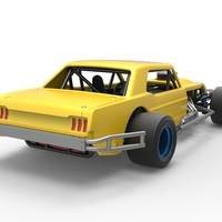 Vintage Asphalt Modified stock car V8 Scale 1:25 - Thumbnail 16