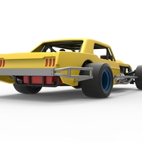 Vintage Asphalt Modified stock car V8 Scale 1:25 - Thumbnail 17