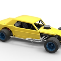 Vintage Asphalt Modified stock car V8 Scale 1:25 - Thumbnail 20