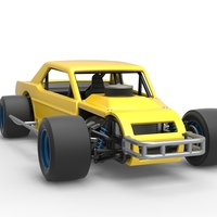 Vintage Asphalt Modified stock car V8 Scale 1:25 - Thumbnail 22