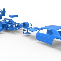 Vintage Asphalt Modified stock car V8 Scale 1:25 - Thumbnail 25