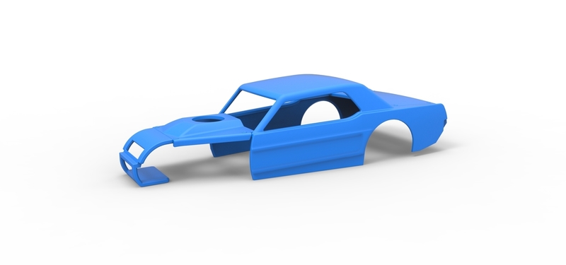 Shell of Vintage Asphalt Modified stock car V6 Scale 1:25