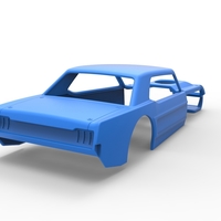 Shell of Vintage Asphalt Modified stock car V6 Scale 1:25 - Thumbnail 14