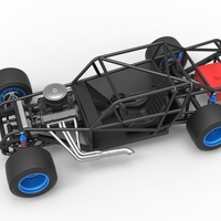 Vintage Asphalt Modified stock car Base V4 Scale 1:25 - Thumbnail 4