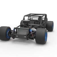 Vintage Asphalt Modified stock car Base V4 Scale 1:25 - Thumbnail 5