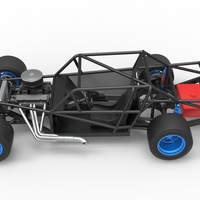 Vintage Asphalt Modified stock car Base V4 Scale 1:25 - Thumbnail 10