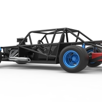 Vintage Asphalt Modified stock car Base V4 Scale 1:25 - Thumbnail 13