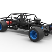 Vintage Asphalt Modified stock car Base V4 Scale 1:25 - Thumbnail 19