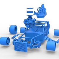 Vintage Asphalt Modified stock car Base V4 Scale 1:25 - Thumbnail 23