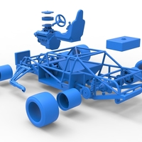 Vintage Asphalt Modified stock car Base V4 Scale 1:25 - Thumbnail 25